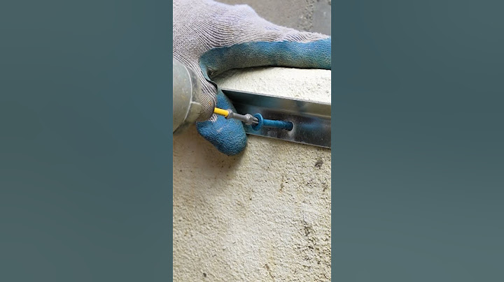 Tightening the screw | Tapcon concrete anchor hex head