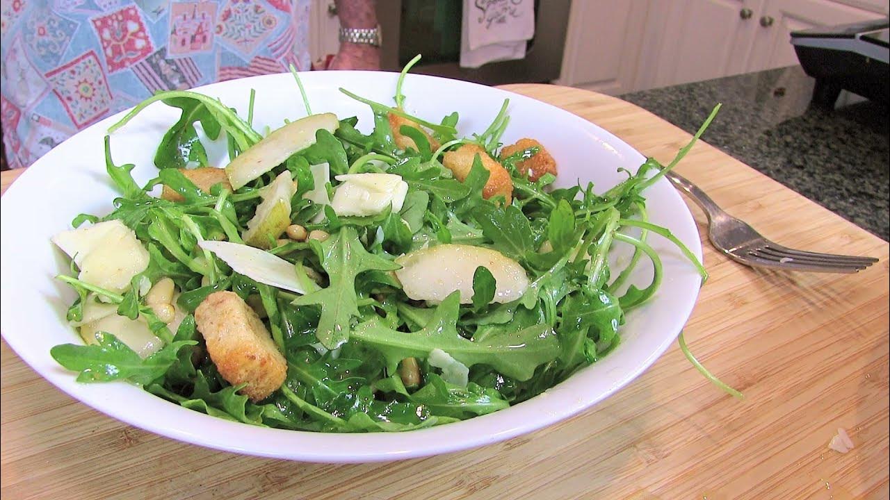 Arugula Salad with homemade salad dressing YouTube
