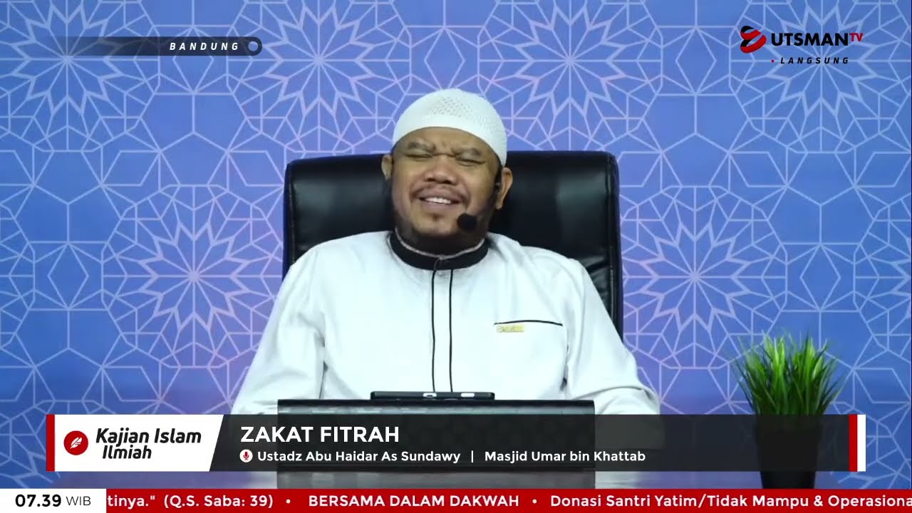LIVE Zakat Fitrah - Ust. Abu Haidar As Sundawy