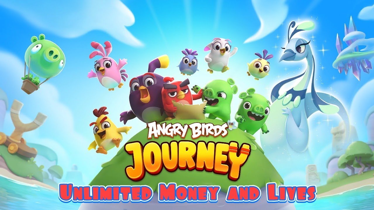 ANGRY BIRDS JOURNEY MOD APK UNLIMITED MONEY and LIVES YouTube