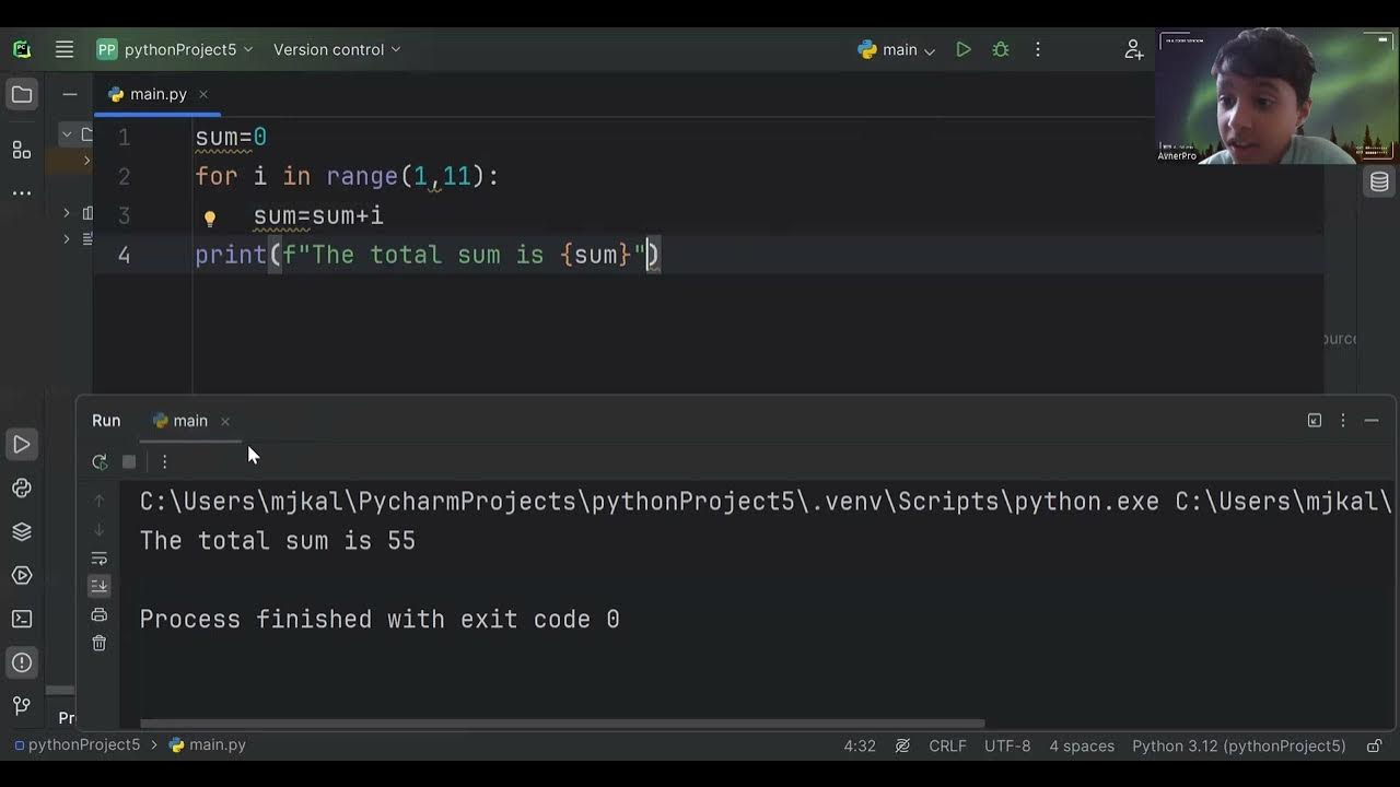 how to find the sum using loops in python#pythonprogrammingfullcourse# ...