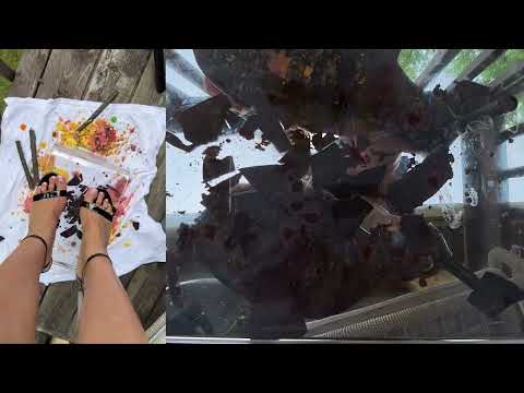 Crushing Chocolate with Heels (Overhead + Underneath Angles)