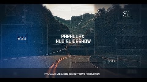 After Effects Template: Parallax HUD Slideshow