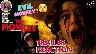🙈 THE MONKEY TRAILER REACTION | THIS IS SOME SCARY 😱💩 #TheMonkeyMovie #TrailerReaction #StephenKing