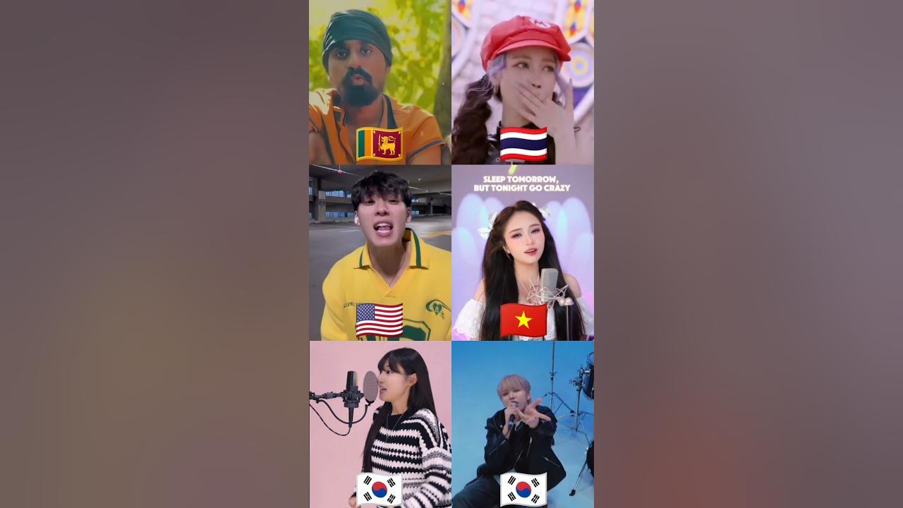 APT - ROSE & Bruno Mars Song Cover By Different singer Who is the best singer comment🇰🇷🇺🇸#music