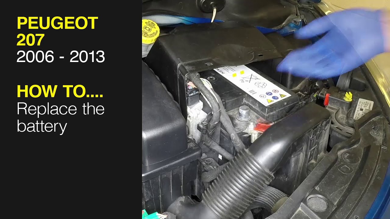 Streng Mor Robe How to Replace the battery on the Peugeot 207 2006 to 2013 - YouTube