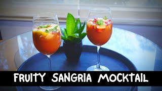 Fruity Sangria - Mocktail | Non-Alcoholic Fruit Sangria | Satyajit's Kitchen