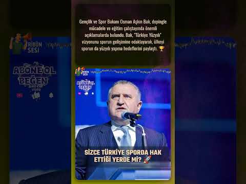 Bakan Bak'tan Spor Açıklaması: Türkiye Yüzyılı, Sporun da Yüzyılı Olacak! 🇹🇷⚽