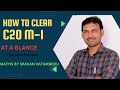 HOW TO CLEAR C20 M-1 IN EASY WAY IN TELUGU @VATAMBEDUSRAVANKUMAR