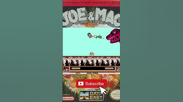 Joe & Mac (NES) - T-Rex Boss Fight