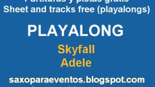 Skyfall - Adele - Playalong and music score