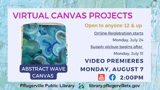 Virtual Canvas Projects - Abstract Wave Canvas