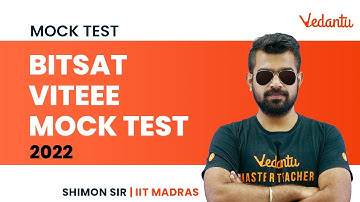 BITSAT, VITEEE 2022 - Mock Test [Most Important Maths Questions] | Shimon Sir | Vedantu Enlite