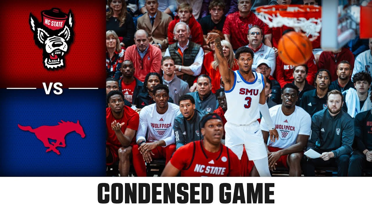 NC State vs. SMU Condensed Game | 2025-26 ACC Men's Basketball