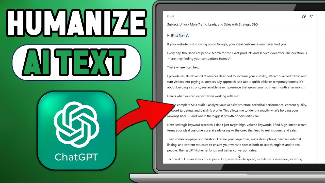 How to humanize chatgpt text (make ai writing sound natural) - YouTube