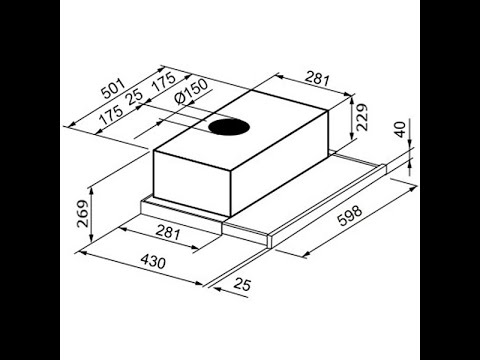 Вытяжка встраиваемая в шкаф 60 см Korting Вытяжка встраиваемая в шкаф 60 см Korting