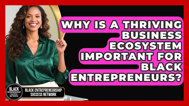Why Is a Thriving Business Ecosystem Important for Black Entrepreneurs?