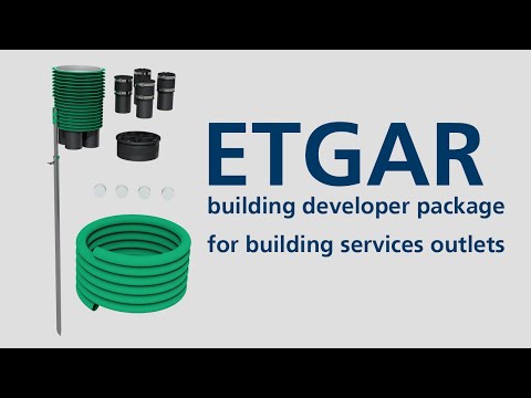 Installing ETGAR building developer package for building services outlets