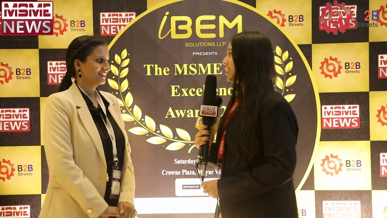 Interview of Ms. Bhawna during The MSME Times Excellence Awards 2023.