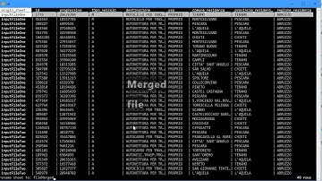 VisiData: how to merge two tables with the same structure
