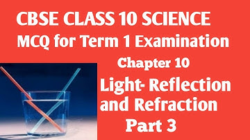 CBSE CLASS 10 SCIENCE MCQ II LIGHT- REFLECTION AND REFRACTION
