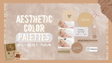 aesthetic color palettes you must have | aesthetic color schemes 🎨 // sunshine cloud