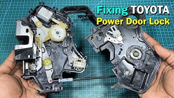 Toyota Auto Power Door Central Lock not working issue fixed (How to fix door lock)