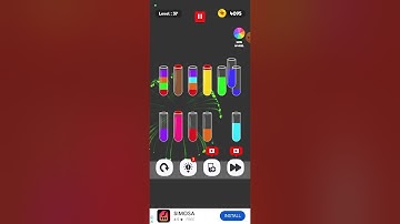 36-40 Level multi color water sort puzzle gameplay 2024