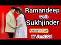  live wedding  ramandeep weds sukhjinder  17 jan 2024  wwwkabaddi786