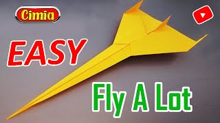 How to fold the paper plane #cimia / fly a lot /  easy #diy #origami