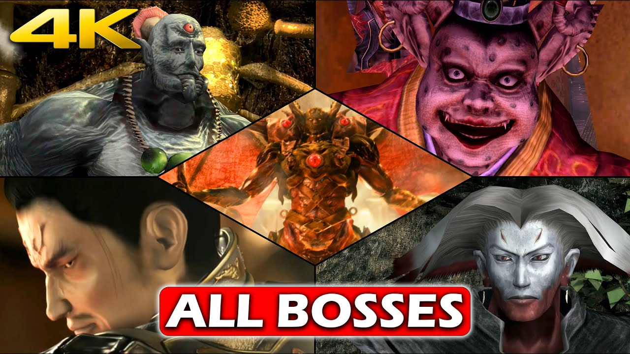 ONIMUSHA 2 SAMURAI'S DESTINY REMASTERED - ALL BOSSES / BOSS FIGHTS With Cutscenes (4K 60FPS)