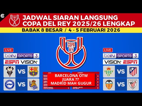 amavi4d x arabiatoto - Jadwal Copa Del Rey 2026 - Barcelona vs Albacete , Real Betis vs Atletico Madrid - Copa Del Rey 2026