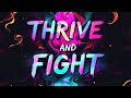 Thrive and fight country rock music song on not giving up or backing down despite pain challenge
