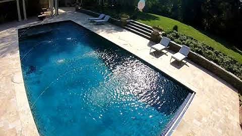 Custom Rectangle Inground Pool with Automatic Pool Cover | Town & Country Pools