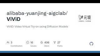 GitHub - alibaba-yuanjing-aigclab/ViViD: ViViD: Video Virtual Try-on using Diffusion Models