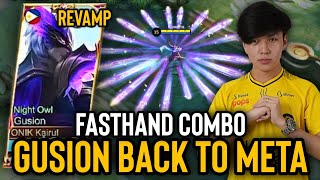 WELCOME BACK TO THE META GUSION | GUSION FAST COMBO