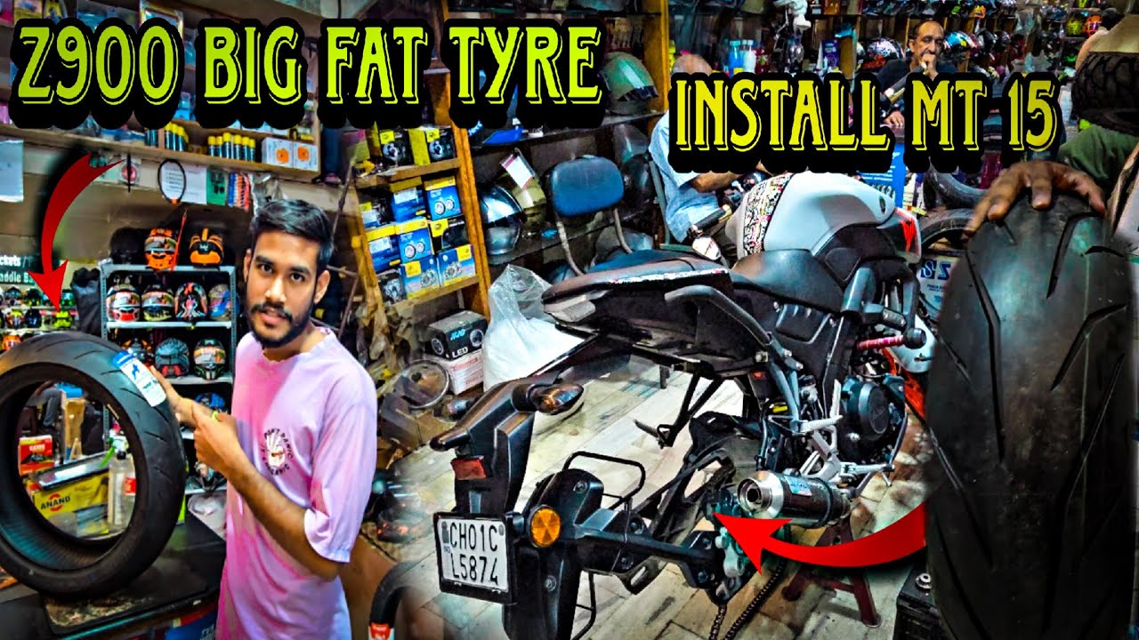 MT-15 Mai 180/55ZR17M🏍💥 Ka Tyre Laga Diya| Fat Tyre Lagwane Ka Bhot Bda Nuksaan😱#fattyre#viralvideo