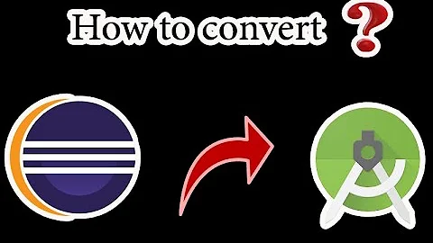 How to convert an project Eclipse to Android studio and fix some errors appear.