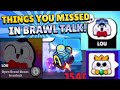 THINGS YOU MISSED IN THE BRAWL TALK! | November Brawl Talk! |Season 4 |Holiday Getaway!| Brawl Stars