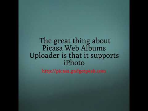 All About Picasa Web Albums Uploader
