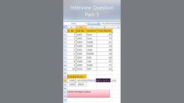 Interview Question Part 3 "Fix Vlookup Error"