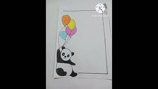 New panda border design for assignment and project . like share and subscribe New panda border design for assignment and project . like share and subscribe