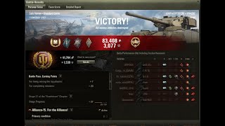 WOT * FV4202 - Shy of 4k dmg *
