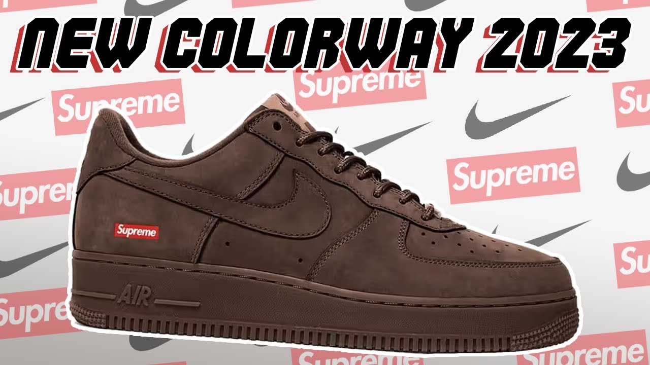 Supreme x Nike Air Force 1 Low 'Baroque Brown' Release Date