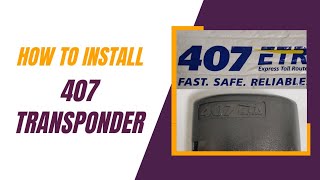 How to install your 407 Transponder - Step-by-Step Guide: