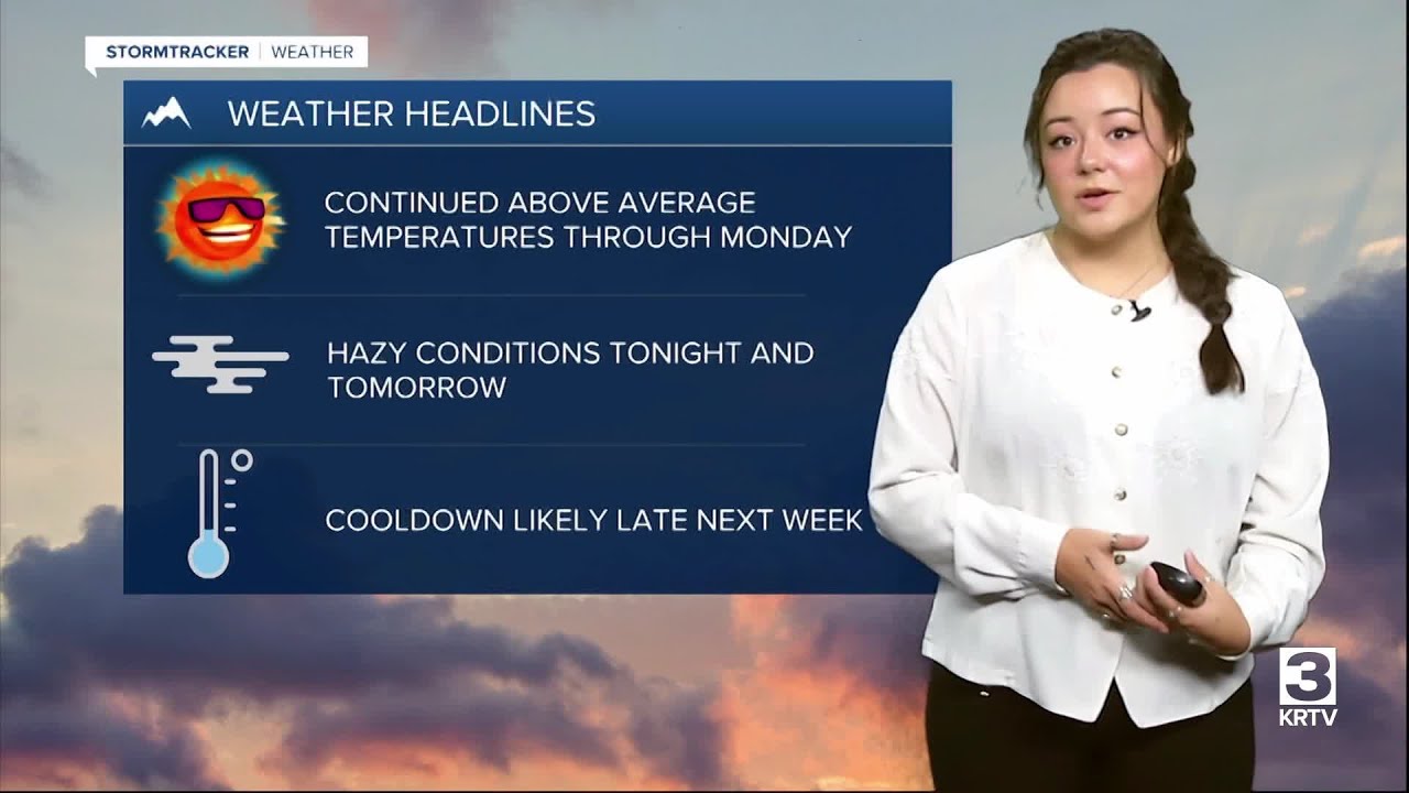 Hot temperatures and hazy conditions continue - YouTube