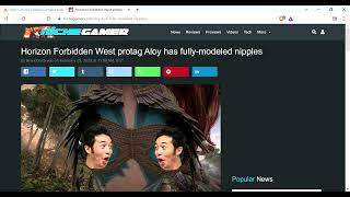 Sony Issuing Takedown Notices Over Aloy Nipple Images. NOTE- I Do Not Show The Full Images Here.