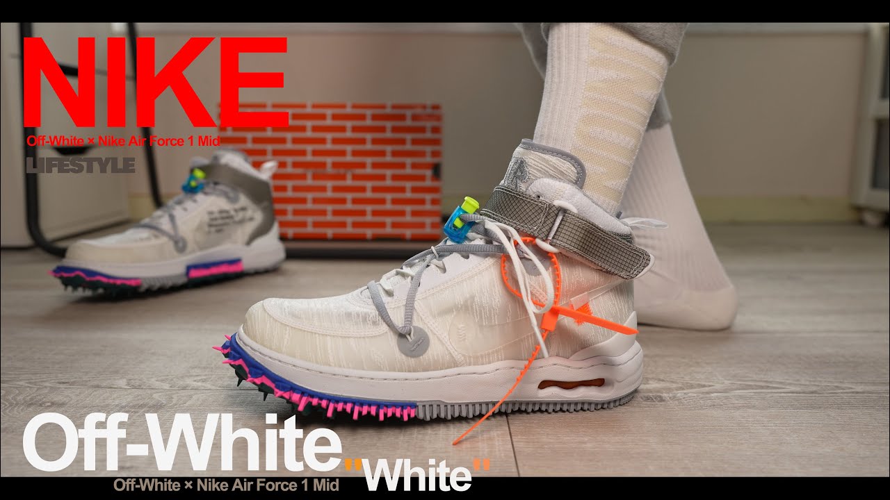 【104弾】 Off-White × Nike Air Force 1 Mid スニーカー サイズ感は？ 2022#31
