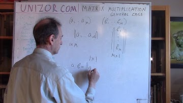 Unizor - Matrix Multiplication - General Case
