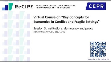 Virtual Course on “Key Concepts for Economies in Conflict and Fragile Settings” - Session 3